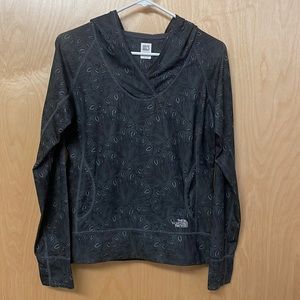 The North Face lightweight, pullover hoodie. In perfect condition. V-neck hood.